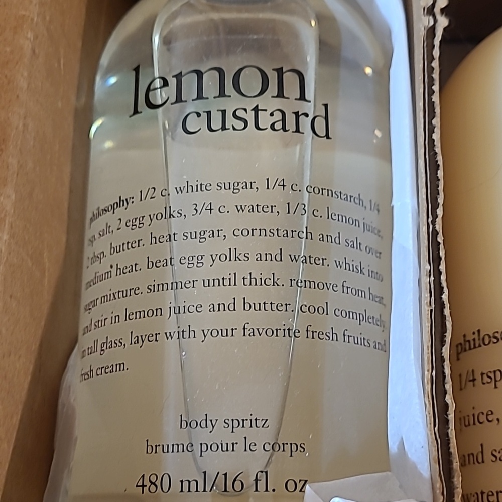 Philosophy 3pc Lemon Custard Body Love Set 🍋 - Picture 7 of 8